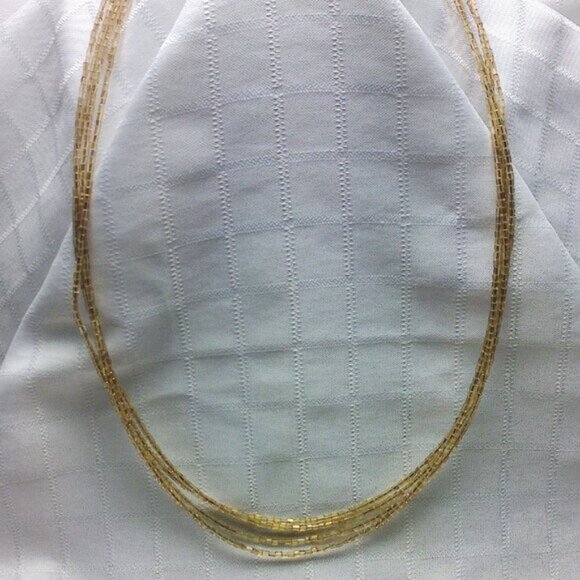 Jewelry - Pretty handmade minimalist necklace made from 2-3 mm Czech glass beads